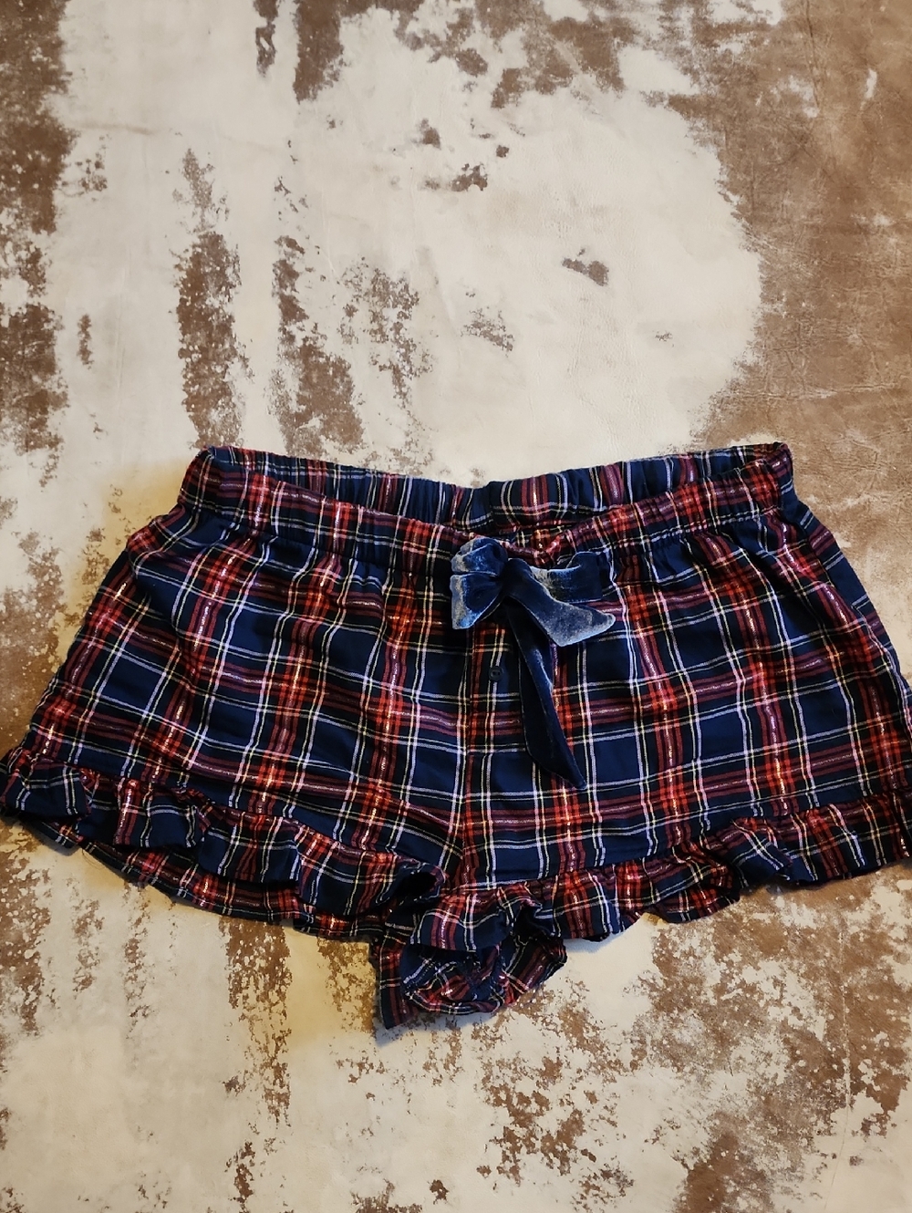 Pink VS Ruffled Boxer Sleeper Shorts. Size: S